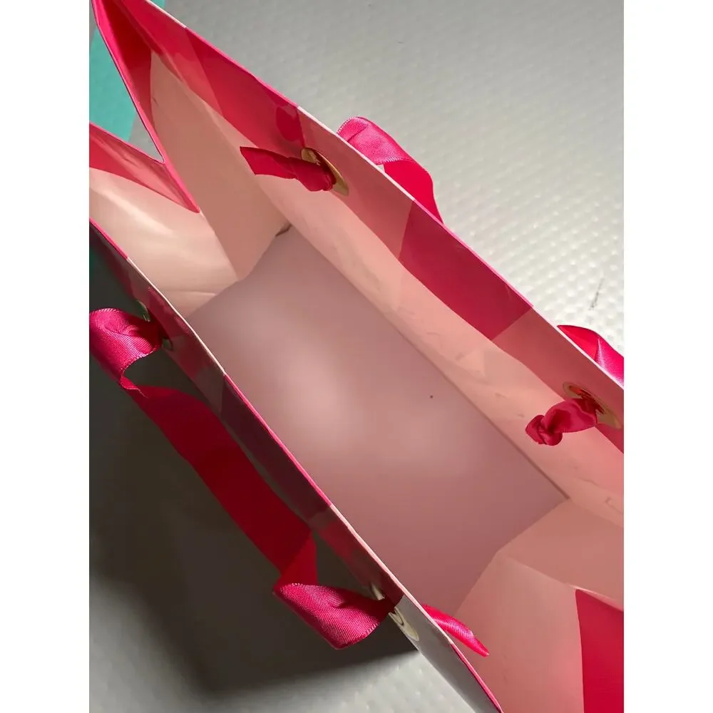 Victoria's Secret Iconic Pink Stripe Paper Gift Shopping Bag 9x11‎